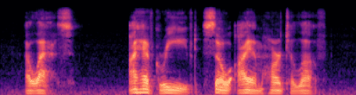 ground-truth log-mel spectrogram